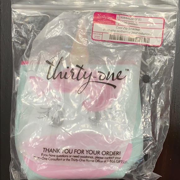 Thirty one Unicorn cool zip snacker - Picture 4 of 6